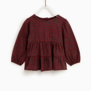 Zara Baby Plaid Shirt Size 3/4
